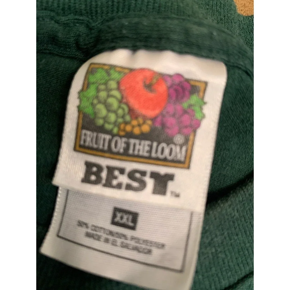Mens‎ XXL Vintage Honoring Vietnam Veterans Fruit Of The Loom Green Tshirt 90s